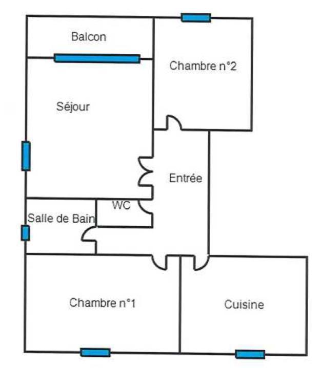 Appartement 3 Pieces Coeur Ville キブロン エクステリア 写真